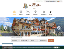 Tablet Screenshot of hotellagrotta.it